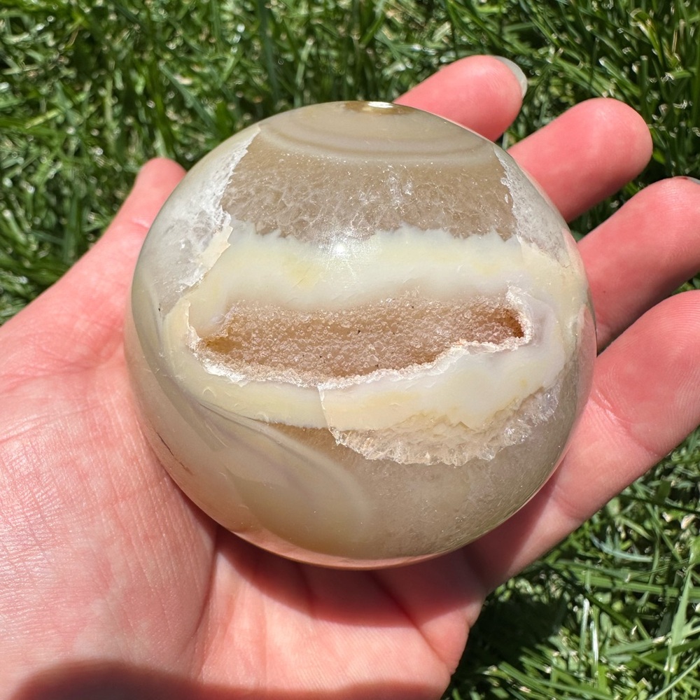 Agate Geode Sphere